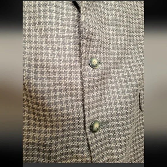 Jones New Your Men's Taupe Tweed Wool 2 button Blazer 44 L